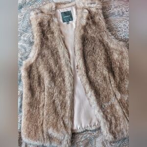 Faux fur vest